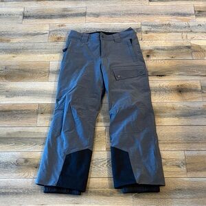 Marmot Kids Gray and Black Insulated Snow Pants Pants